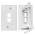 Leviton WALLPLATES WP 2 PORT SG ID TMPO WH 42090-2WS